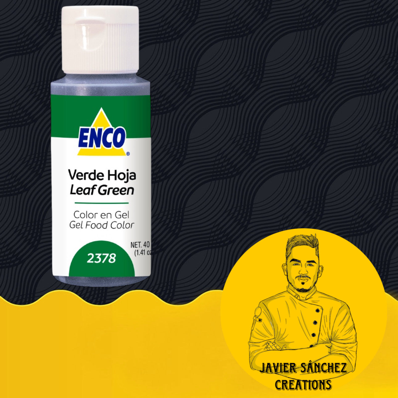 ENCO COLOR GEL VERDE HOJA