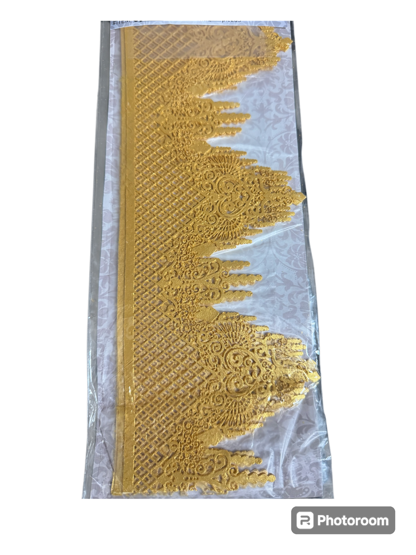 ENCAJE COMESTIBLE DORADO
