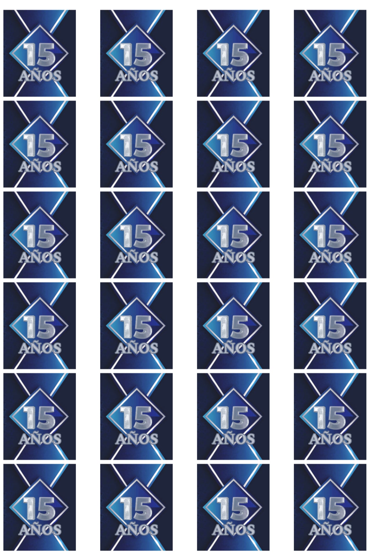 TRANSFER XV AÑOS OBLEA