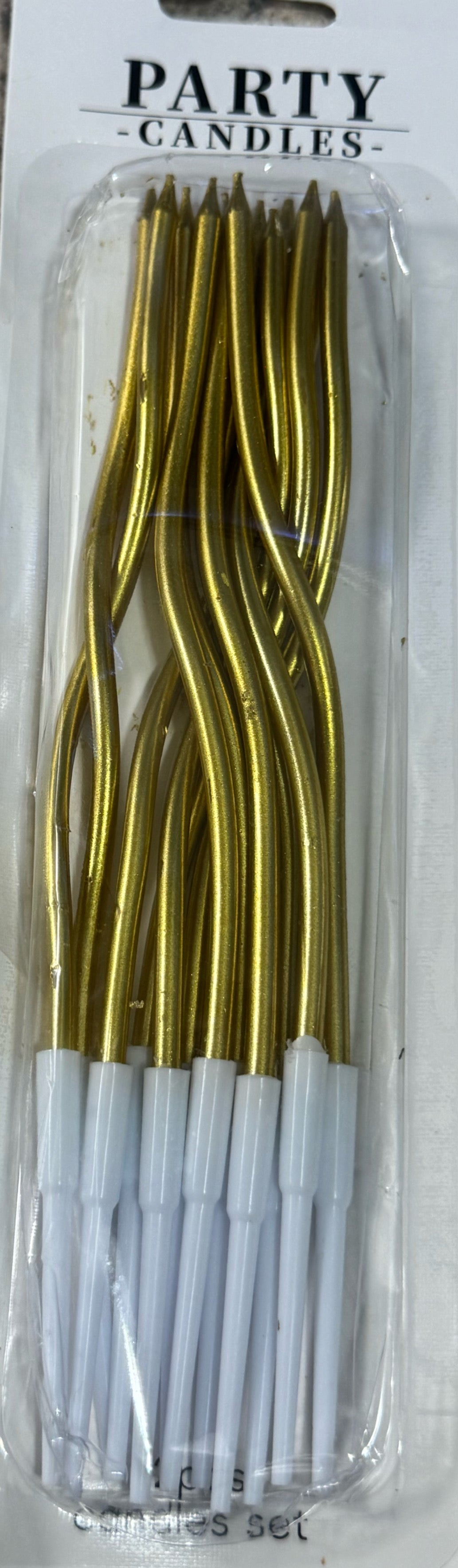 VELA METÁLICA DORADA