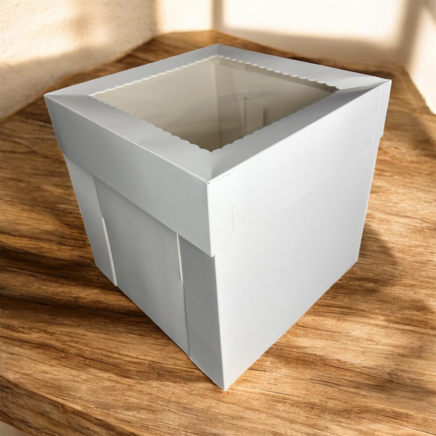CAKE BOX 12x12x12 w/window set of 5