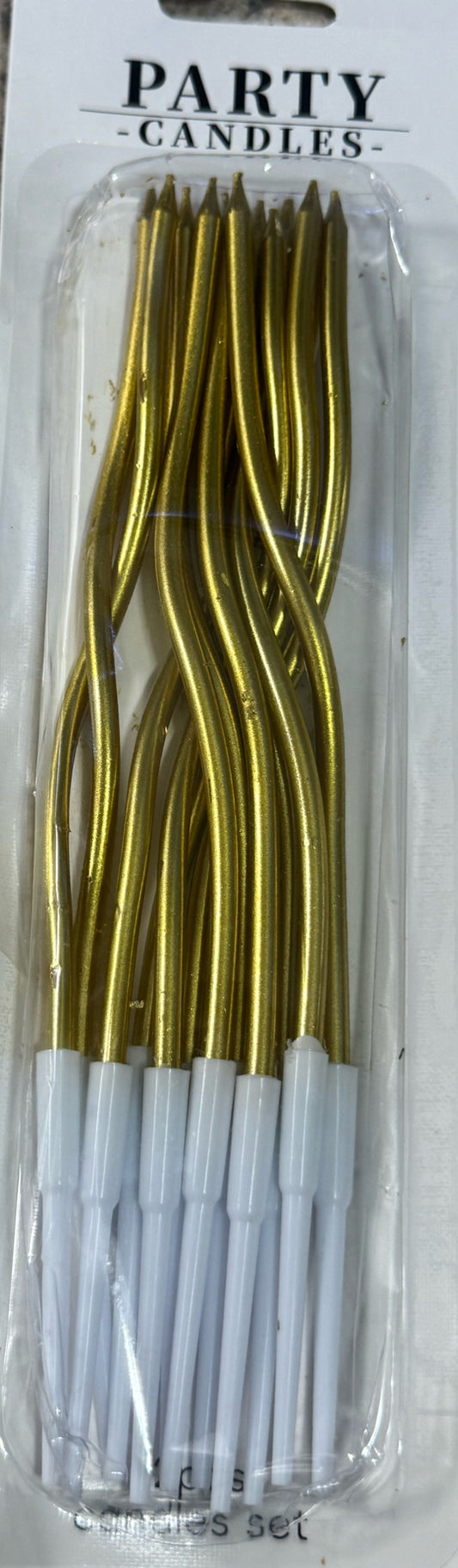 VELA METÁLICA DORADA