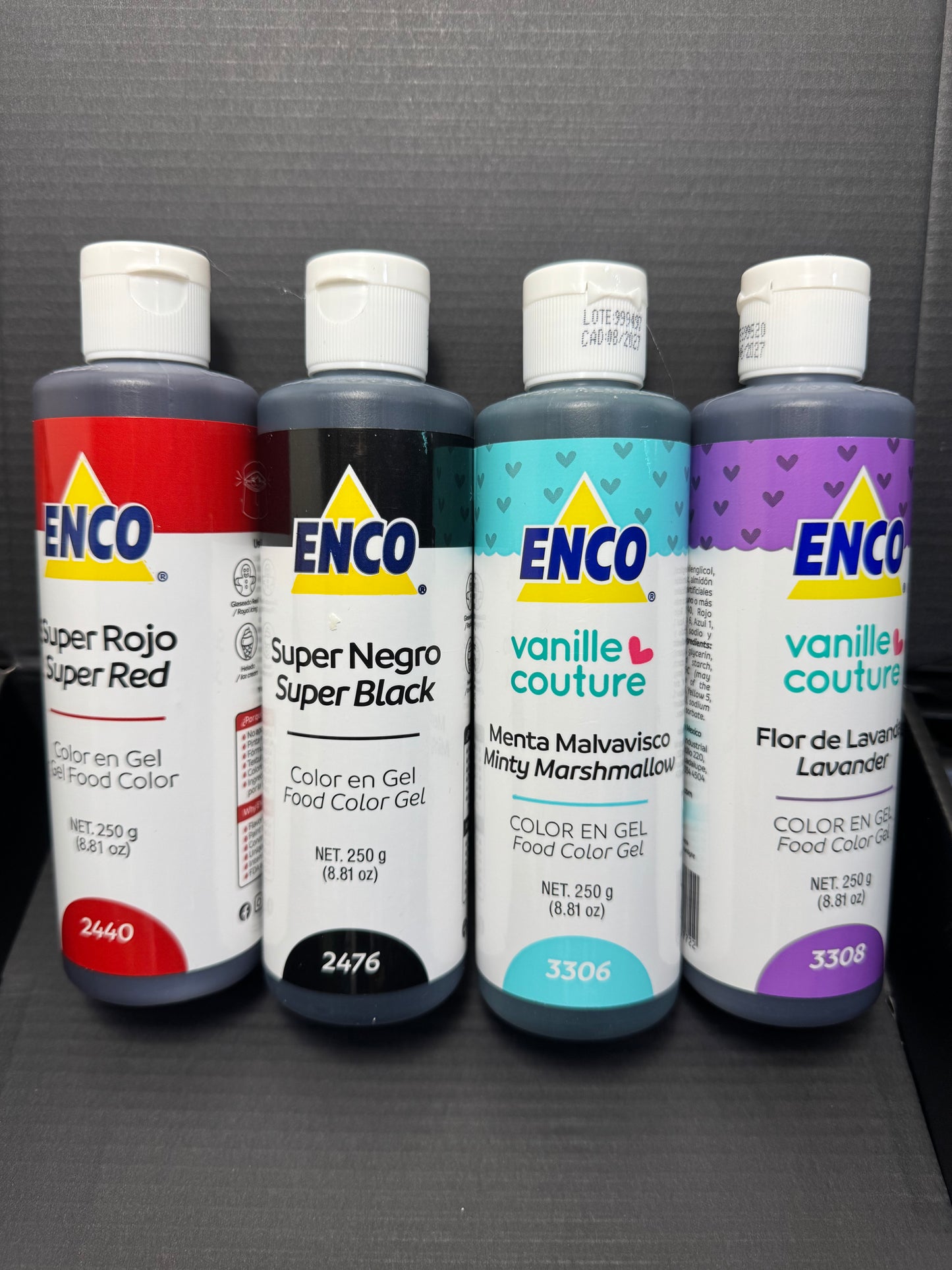 ENCO KIT 4 COLORES EN GEL 250 G c/u