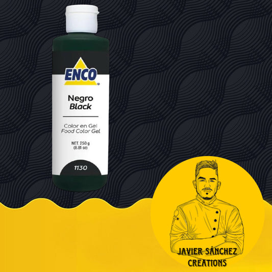 COLOR EN GEL NEGRO ENCO 250GR